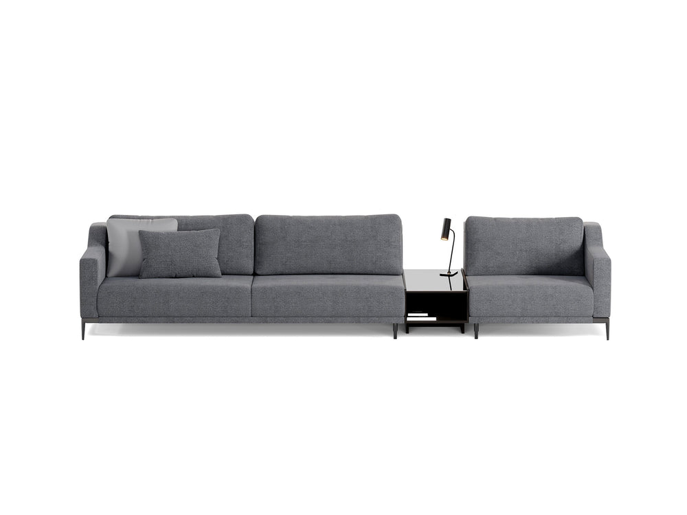 Milda Three Seater Sofa with Table