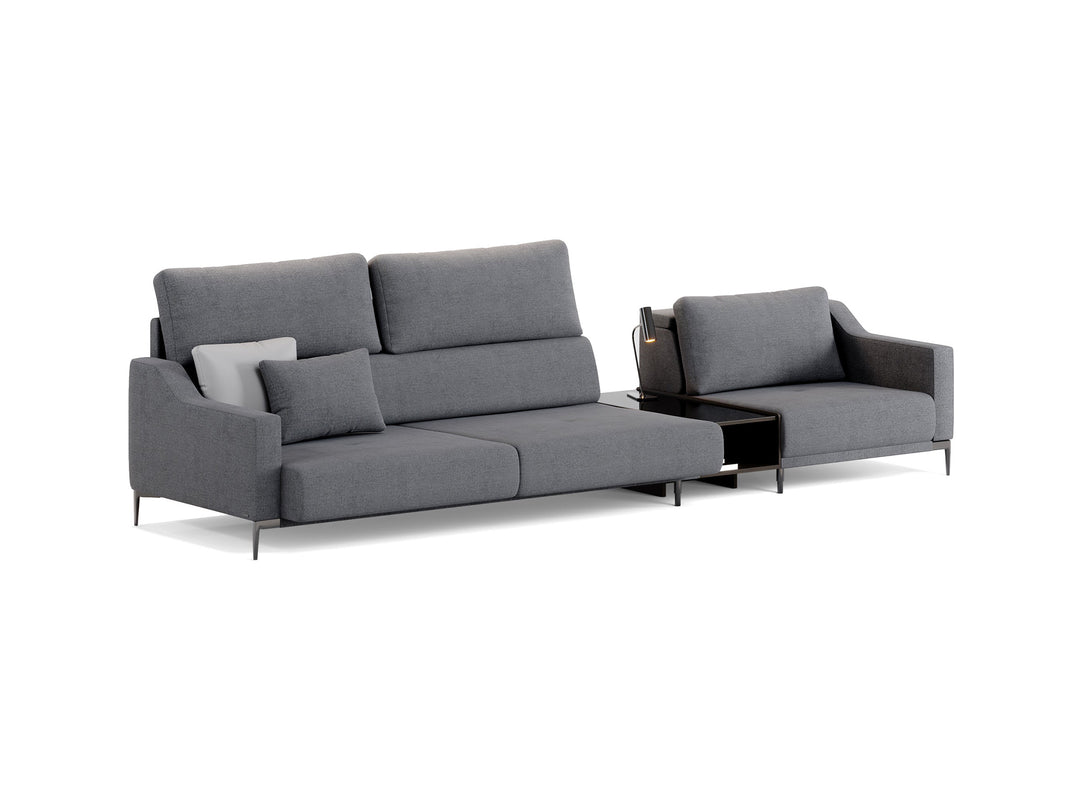 Milda Three Seater Sofa with Table