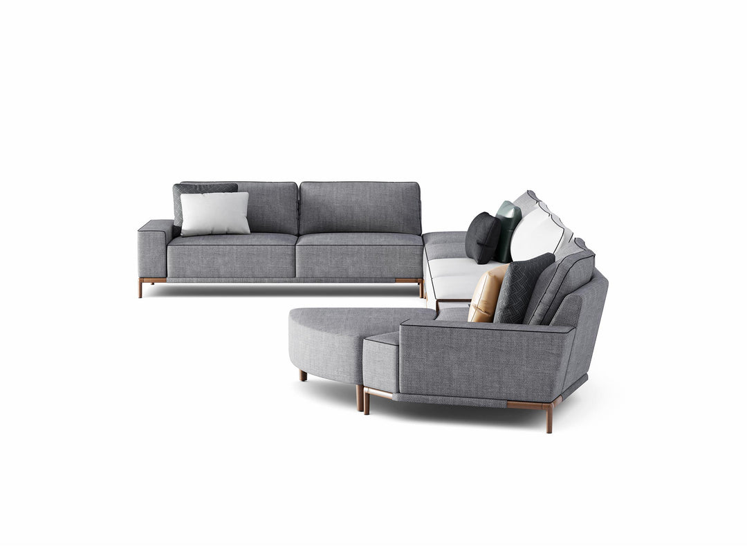 Gola Wide Corner With Moon Sectional Sofa