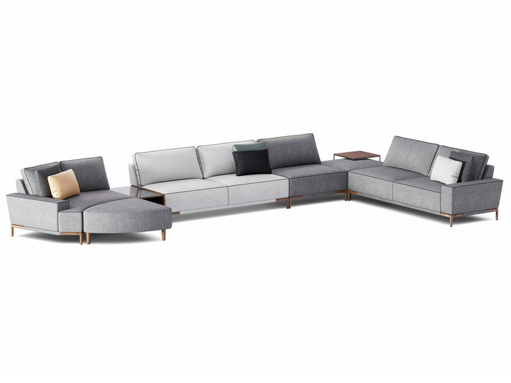 Gola Wide Corner With Moon Sectional Sofa