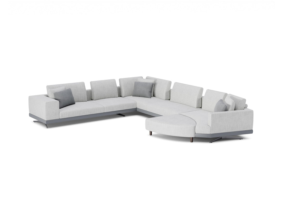 Mix Corner Sofa with Pouf