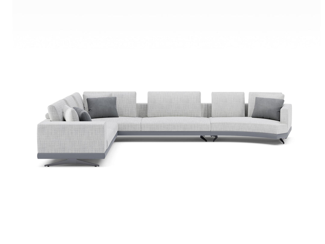 Mix Corner Sofa with Pouf